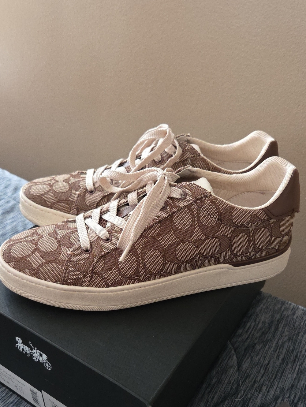 Coach Clip Signature Jacquard Lowtop
